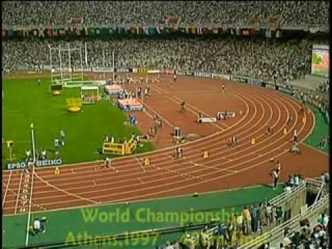 Michael Johnson:400m.World Championships,Athens,1997