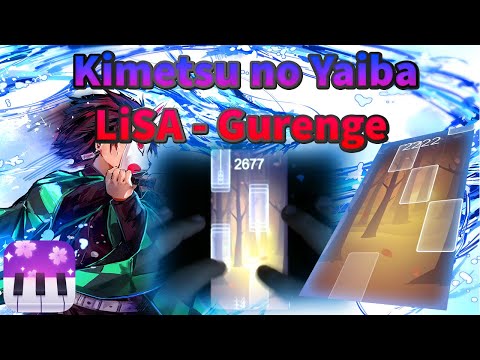 LiSA | Gurenge (Kimetsu no Yaiba) - Anime Tiles: Piano Music - YouTube