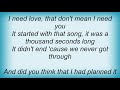 Secret Machines - 1000 Seconds Lyrics