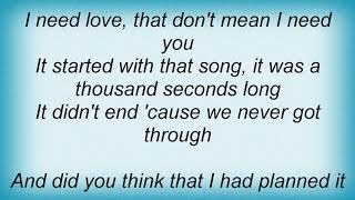 Secret Machines - 1000 Seconds Lyrics