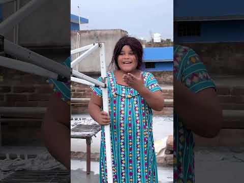 Aunty ke nahane ke tent house #shorts
