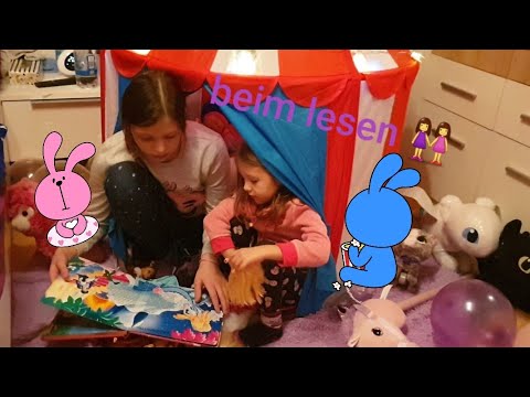 24 STUNDEN IM😁 SPIELZELT  -  CHALLENGE👭🧸😘