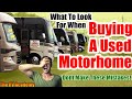 Buying A Used Motorhome Dont Make These Mistakes