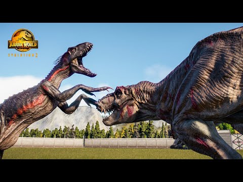 Epic Battle: T-Rex Vs 2X Indoraptors - Jurassic World Evolution 2