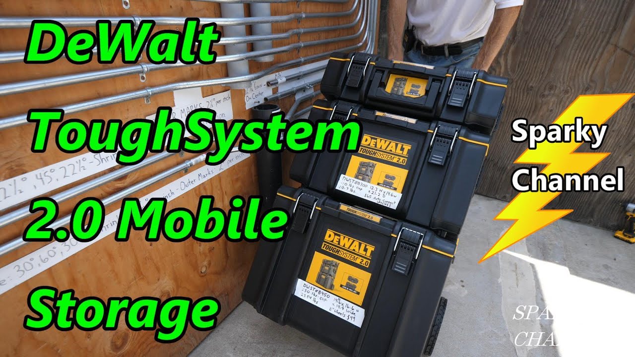 Watch video DeWalt ToughSystem® 2.0 Mobile Storage Tower Review Now DeWalt ToughSystem® 2.0 Mobile Storage Tower Review