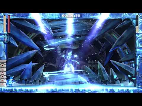 Mega Man 11 | Tundra Man: No DAMAGE, Buster only , no gears, no items - gold medal walkthrough guide