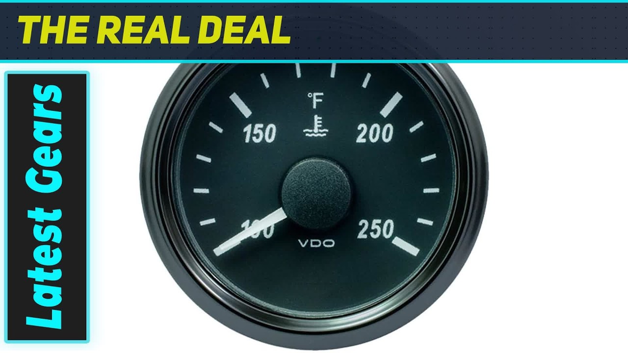 `VDO SingleViu Water Temp. Gauge: Essential Engine Insight!