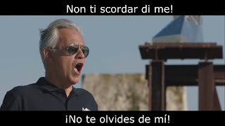 Andrea Bocelli - Non ti scordar di me (Subtitulada en español)
