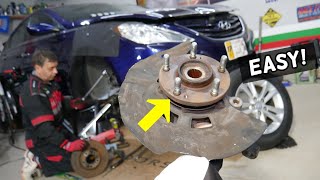 HYUNDAI SONATA WHEEL BEARING HUB ASSEMBLY REMOVAL REPLACEMENT