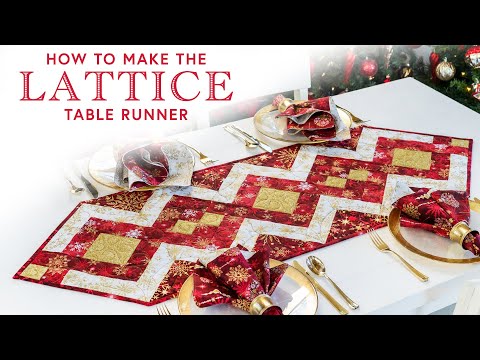 How to Make the Lattice Table Runner | a Shabby Fabrics Tutorial