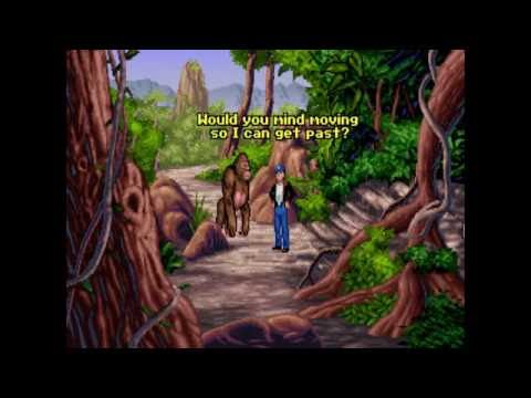 Let's Play "Flight of the Amazon Queen" Ep. 2 - A Dinosaur, a German and a Gorilla