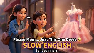 Please Mom… Just This One Dress 😢 | Learn English Through Story | Slow English for Beginners