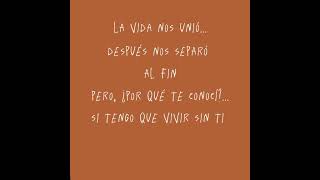 ¿POR QUE TE CONOCÍ? - LUIS MIGUEL