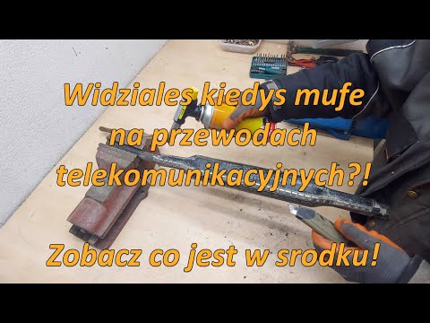 Mufa na przewodach telefonicznych! Jak wygląda w środku?!
