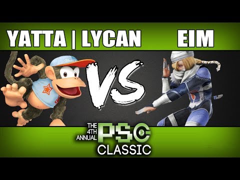 Yatta | Lycan (Diddy Kong) vs EIM (Sheik) - Wii U Winners Round 3 PSG Classic 4