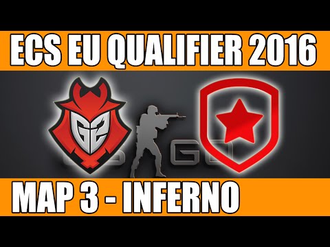 G2 eSports vs Gambit Gaming | Map 3 (Inferno) ECS EU Qualifier 2016 | G2 vs GMB