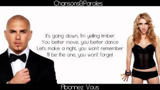 Pitbull feat Ke$ha " Timber " avec paroles