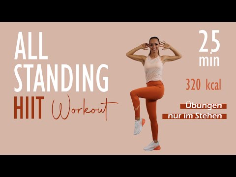 ALL STANDING HIIT WORKOUT / Trainiere im Stehen Kraft Ausdauer | Katja Seifried