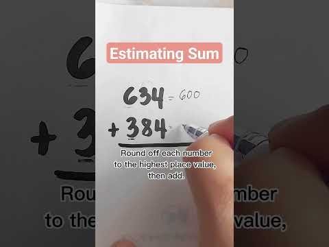 Estimating Sum #math #multiplication #shorts