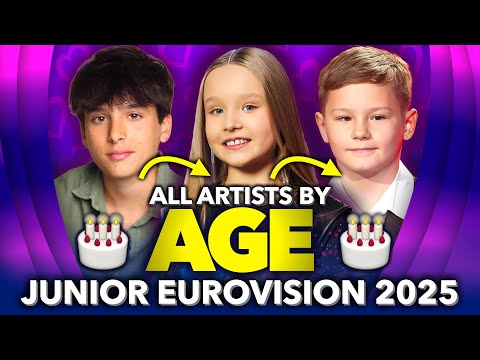 Junior Eurovision 2025 - All Artists By AGE