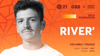 reeps one in the background. Man gave a standing ovation.Thats when you know you're qualified（00:04:08 - 00:06:09） - RIVER' 🇫🇷 I GRAND BEATBOX BATTLE 2021: WORLD LEAGUE I Solo Elimination