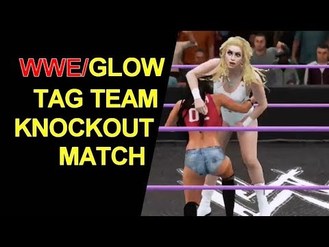 WWE/GLOW - Bella Twins vs Cherry Bang & Liberty Bell - Tag Knockout