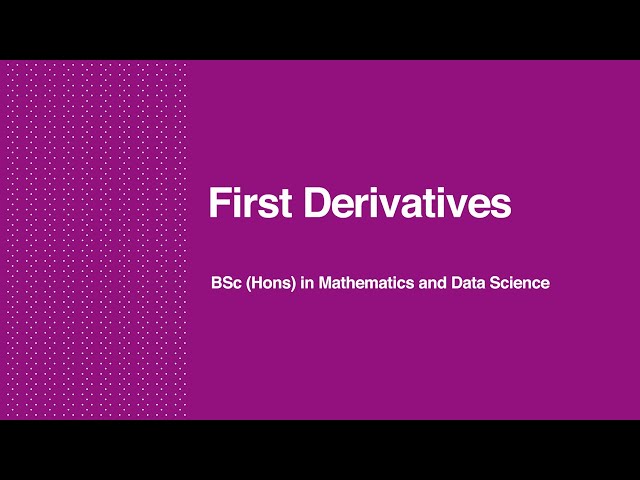 BSc (Hons) in Mathematics and Data Science - DK823