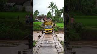 Download lagu Detik-Detik Jembatan Kayu Tua Hampir Ambruk! Truk Bermuatan Sapi Nyaris Terjun ke Sungai #shortsfeed mp3