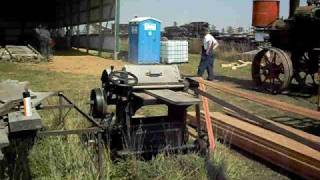 preview picture of video '1/2 Scale 25hp GaarScott Steam Engine - Powering a Plainer'