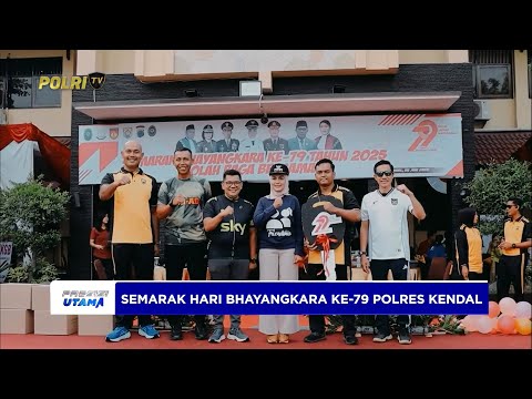 SAMBUT HARI BHAYANGKARA KE-79, POLRES KENDAL BAGIKAN HADIAH DAN LAYANAN GRATIS UNTUK WARGA