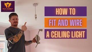 How to Change a Ceiling light | Replacing a Rose Fitting
