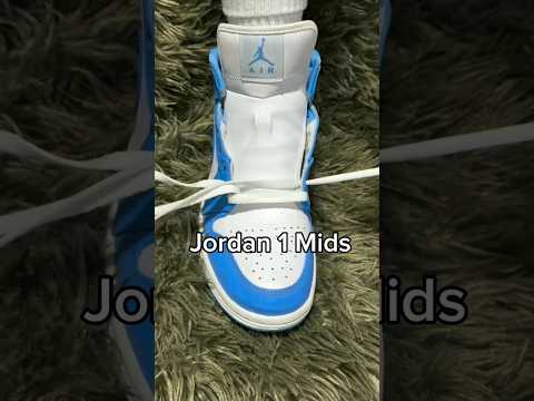 how to lace Jordan 1 Mid💪🏾🌟#jordan1 #lace