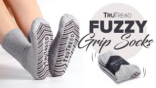 Fuzzy Non Slip Socks | Hospital Slipper Socks for Men & Women | TruTread