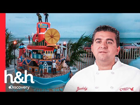 Giant light-up cake for the rebuilding of Atlantic City | Cake Boss | Discovery H&H
