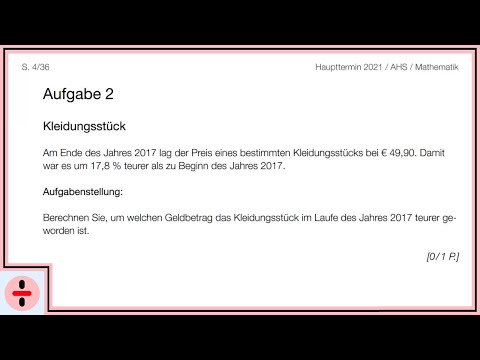 Mathematik Matura Haupttermin 2020/21 Aufgabe 2 | Matree
