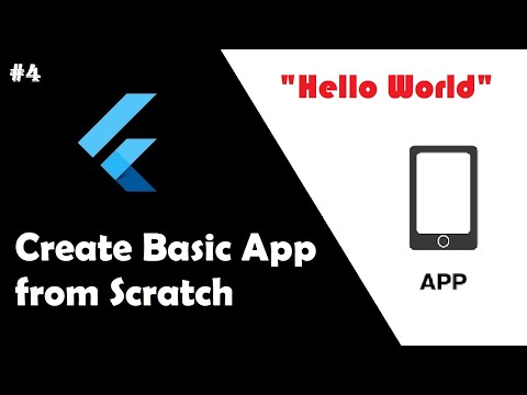 #4 Create Basic "Hello World" app from Scratch using Stateless Widgets | Flutter Tutorial Beginner