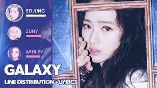 Ladies' Code - Galaxy (Line Distribution + Color Coded Lyrics) PATREON REQUESTED