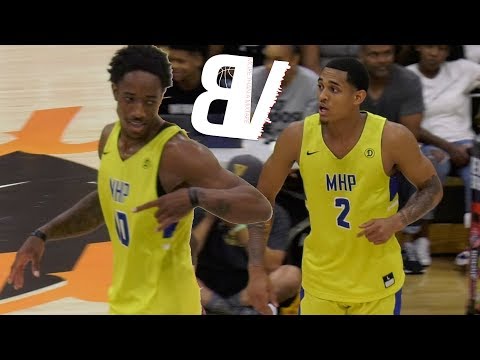 Demar Derozan & Jordan Clarkson 2018 Drew League DEBUT! Barely Trying And Still Getting Buckets!