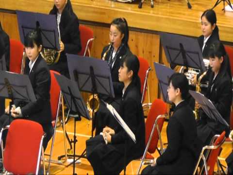 こども学科 【吹奏楽】２０１２年課題曲「さくらのうた」（復興支援コンサートで）
