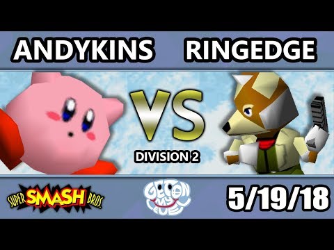 GOML 2018 - Andykins (Kirby) Vs. Ringedge (Fox) SSB64 Division 2