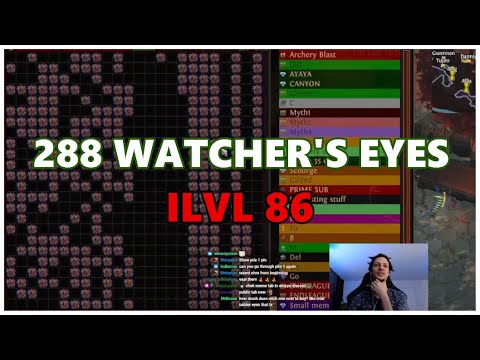 [PoE] Identifying 288 Watcher's Eyes (i86 Uber Elder) - Stream Highlights #581