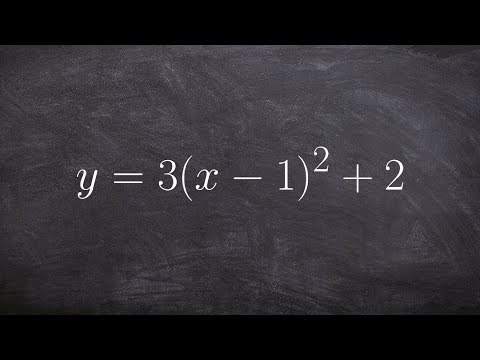 How to write an equation from vertex form to standard form