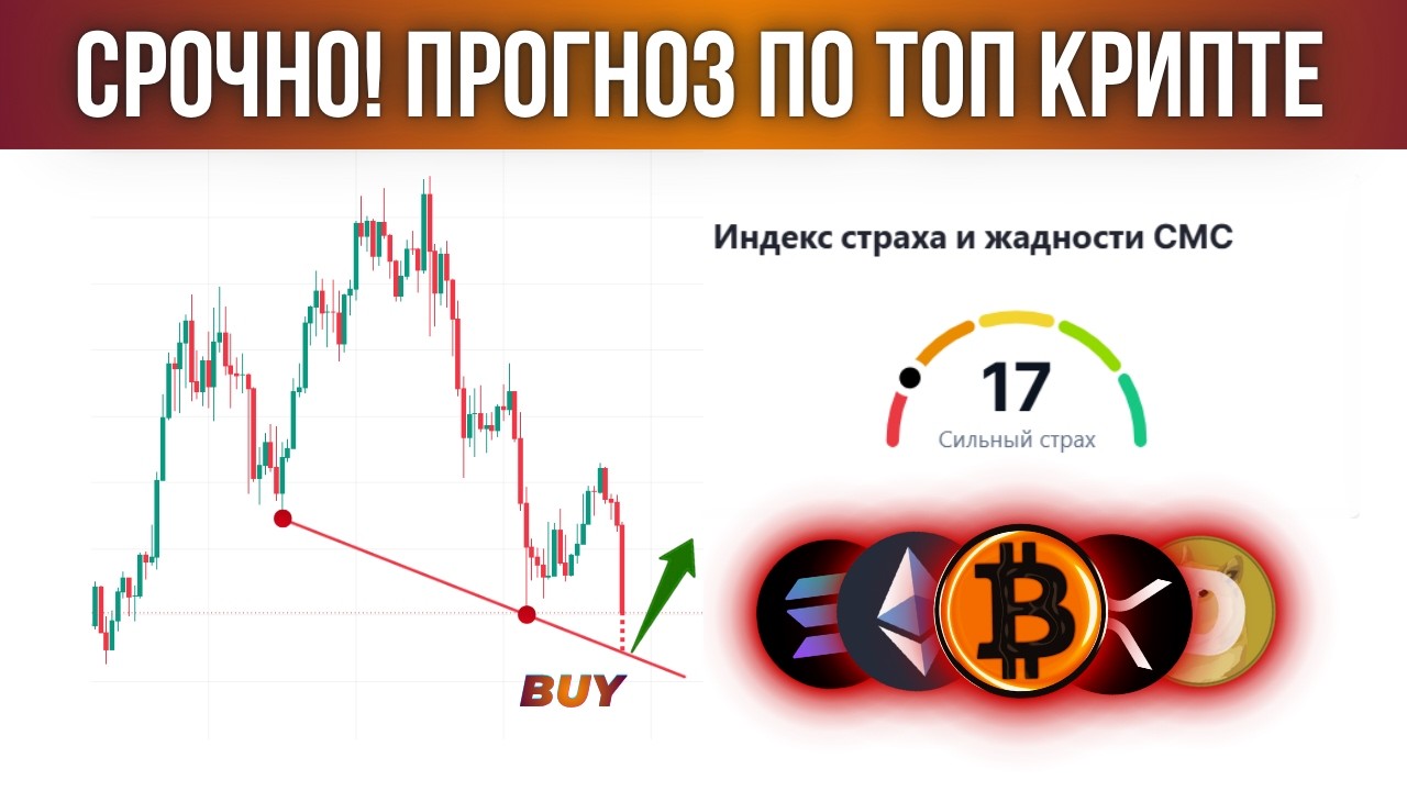 РЫНОК ПЕРЕПРОДАН! СТАВЛЮ ОРДЕРА НА ПОКУПКУ! ПРОГНОЗ ПО БИТКОИНУ И ТОП АЛЬТЕ