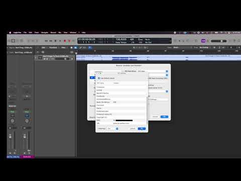 How To Embed ISRC-Codes On Your mp3 Song Files with Logic Pro X
