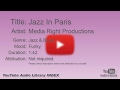 Jazz In Paris Media Right Productions Jazz Blues Funky YouTube Audio Library BGM