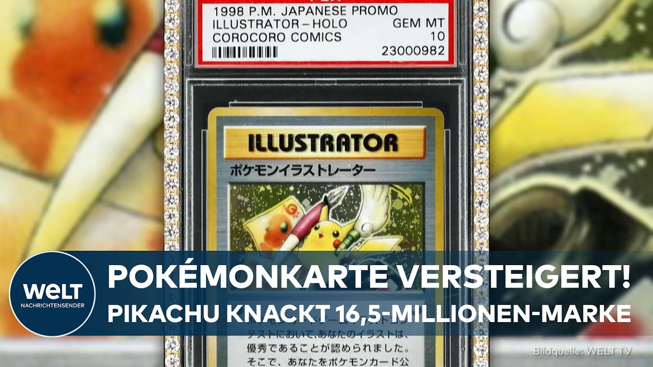 USA: Pikachu Illustrator für 16,5 Millionen Dollar verkauft – neuer Weltrekord!