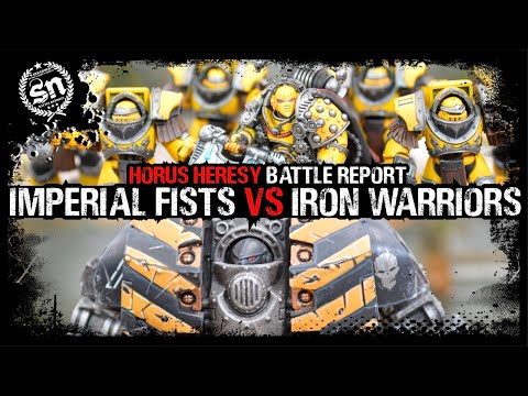 Imperial Fists vs Iron Warriors - Horus Heresy (Battle Report)