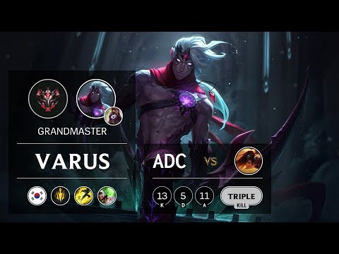 Varus ADC vs Sivir - KR Grandmaster Patch 9.12