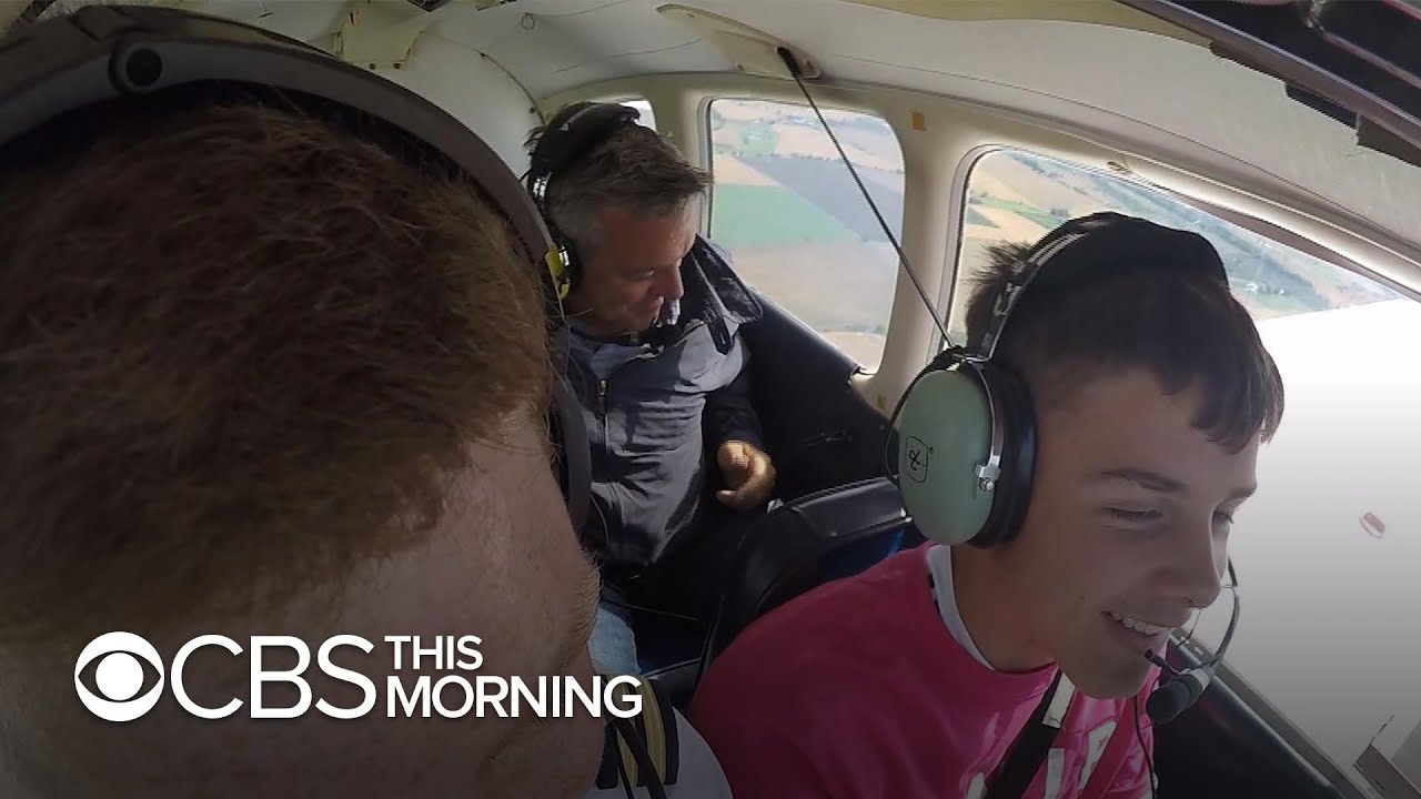 Blind teen flies plane with the help of Britain's Royal Air Force