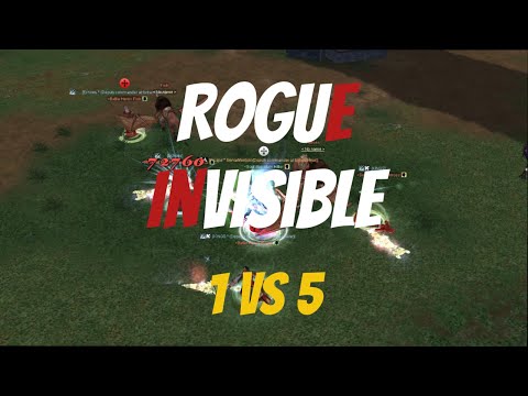 Silkroad Online | 4K | | iSRO Theia | Invisible Rogue Dagger Assasination | 1v5 | Arcane